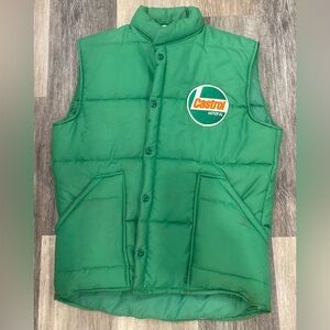 Men’s Vintage 70s Puffer Vest Castrol